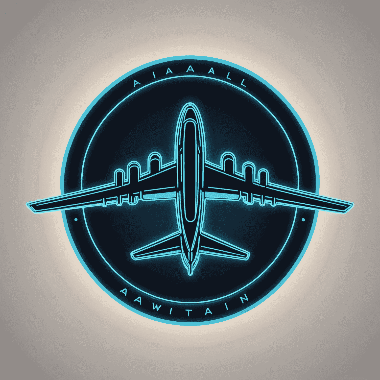 AviaAll logo featuring a stylized aircraft with neon accents