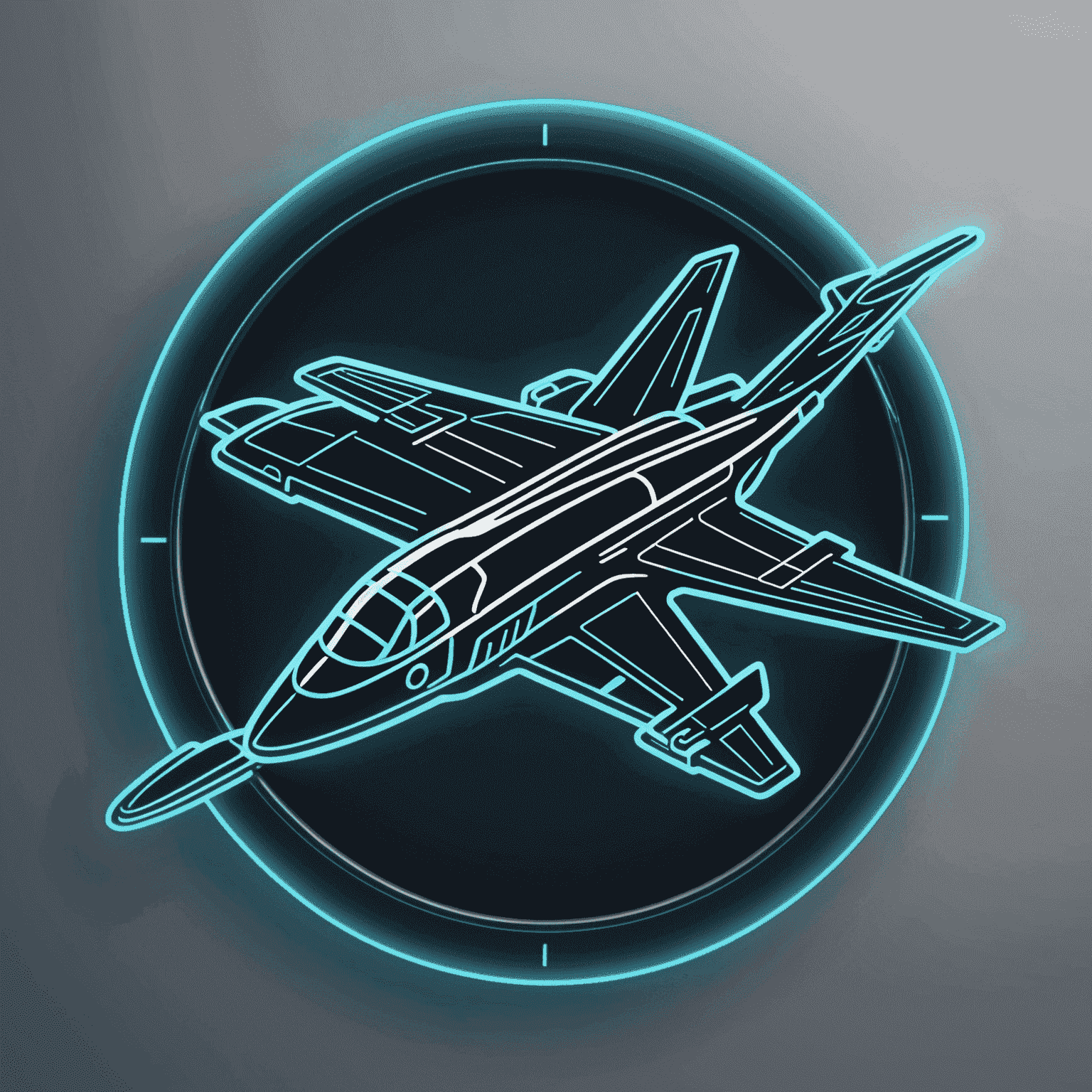 AviaAll logo featuring a stylized aircraft with neon accents