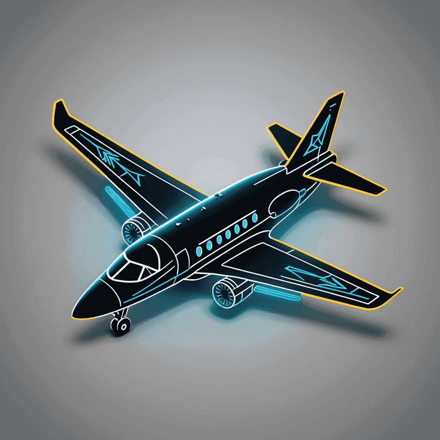 AviaAll logo featuring a stylized aircraft with neon accents