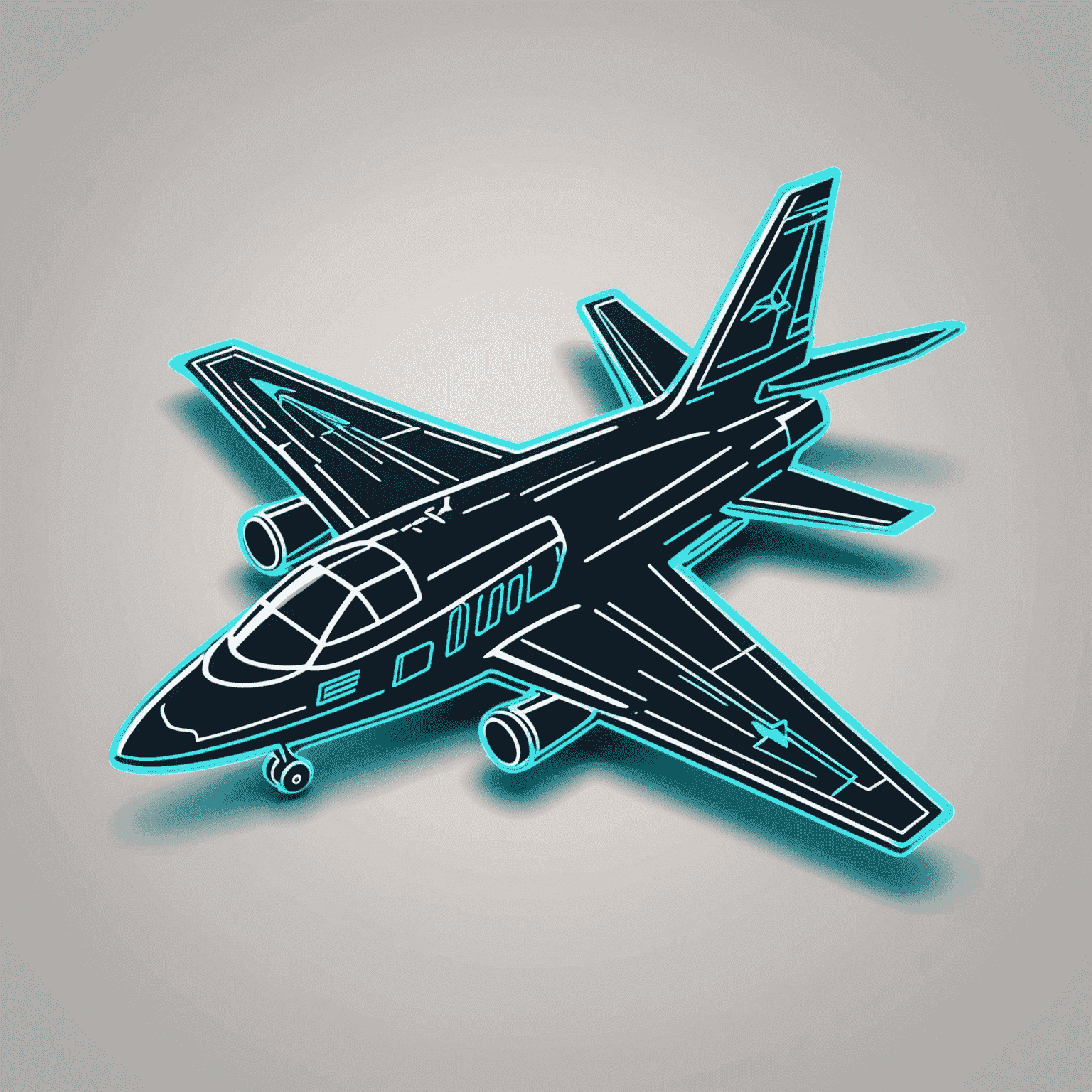 AviaAll logo featuring a stylized aircraft with neon accents