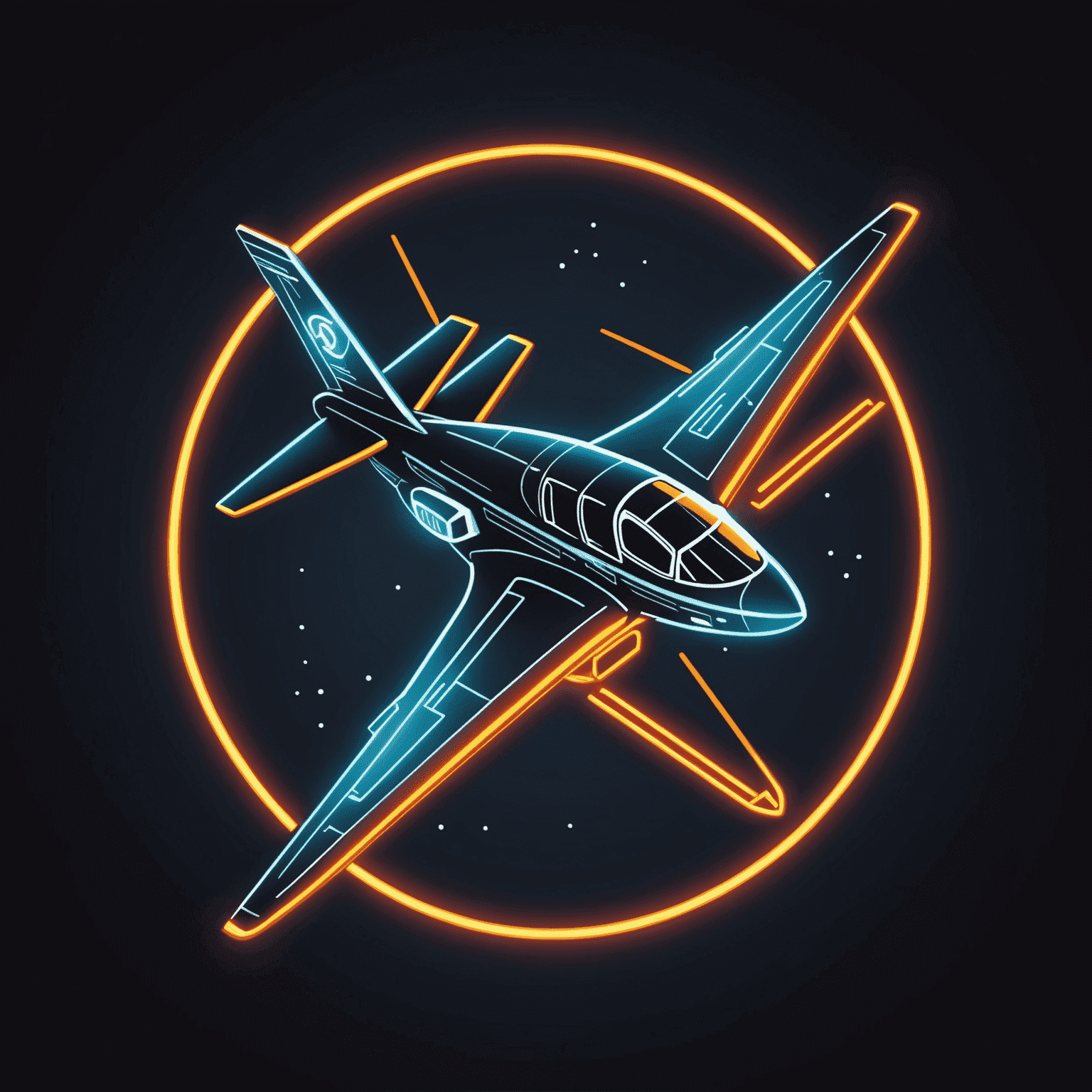 AviaAll logo featuring a stylized aircraft with neon accents